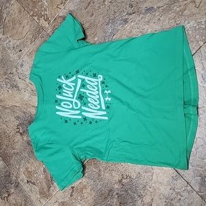 Green under amour shirt